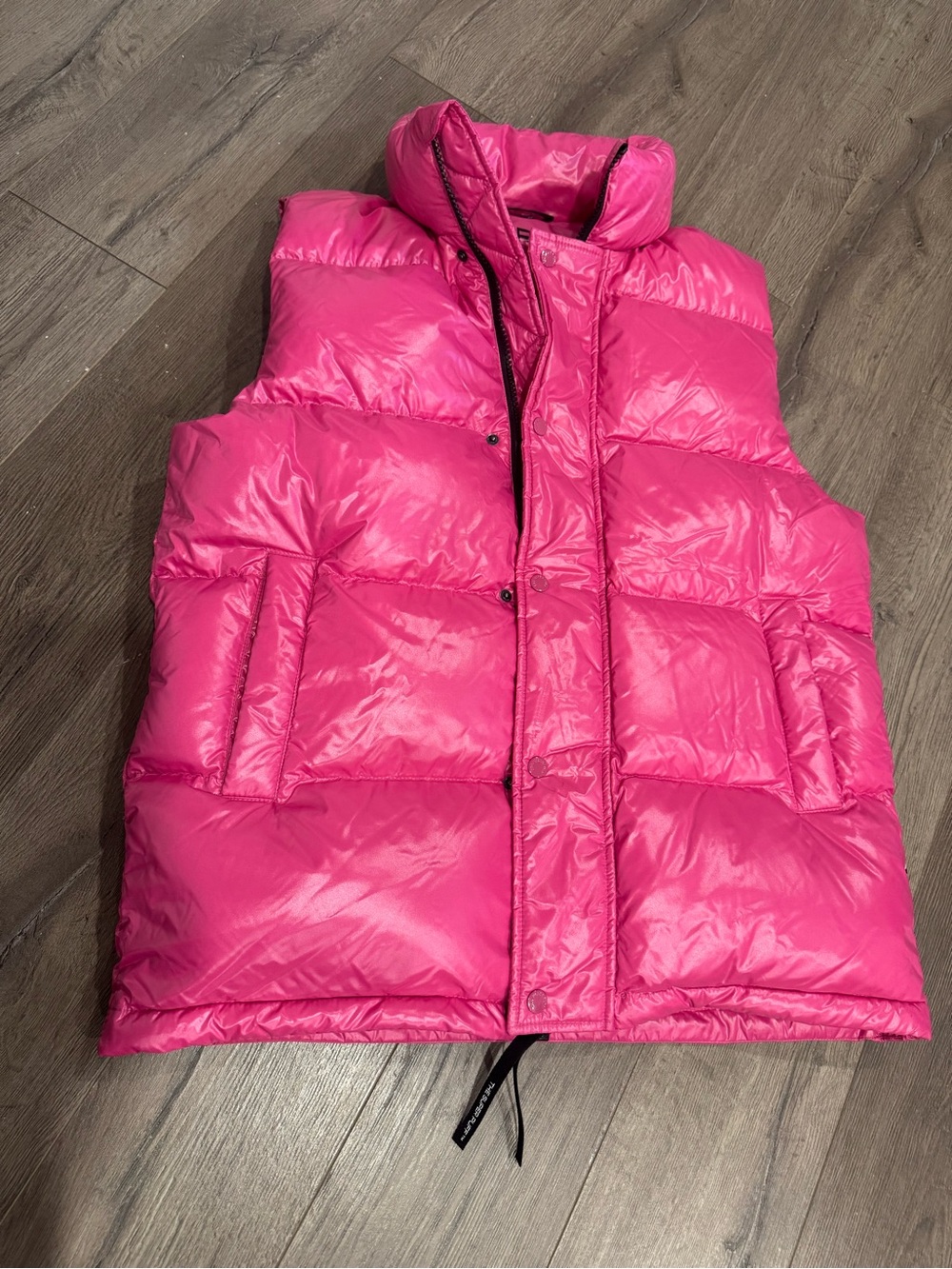 Aritzia Hot Pink supersize Puff Vest